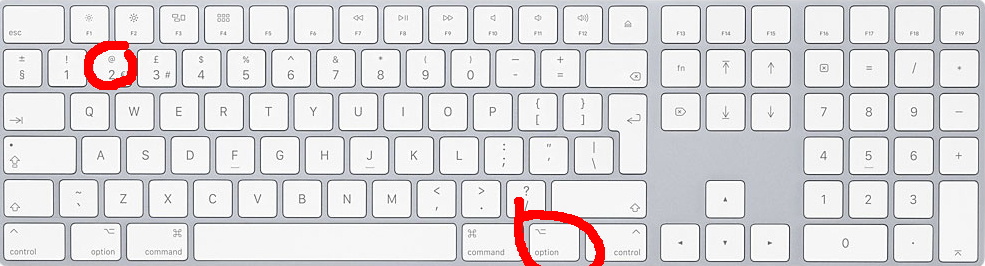 Cómo escribir la arroba en Mac: tres métodos diferentes